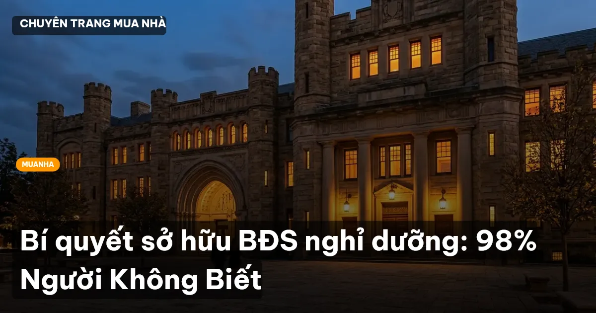 bất động sản nghỉ dưỡng