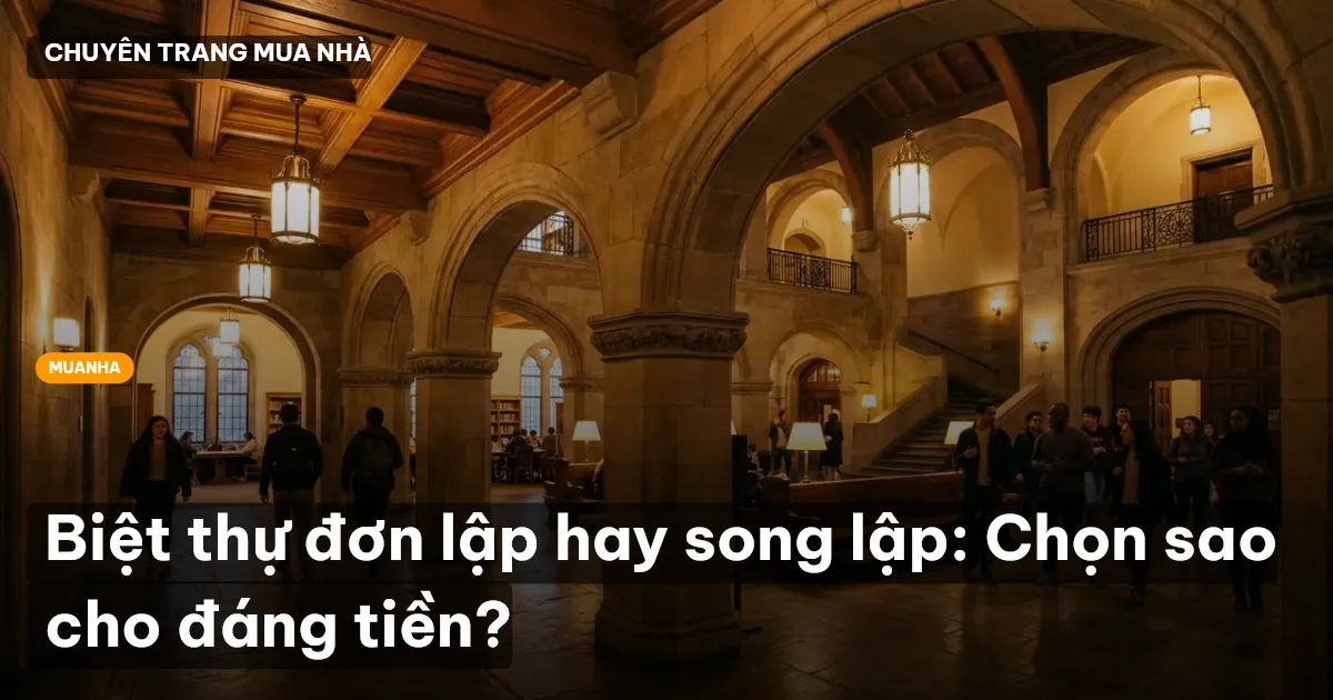 Biệt thự đơn lập hay song lập: Chọn sao cho đáng tiền?