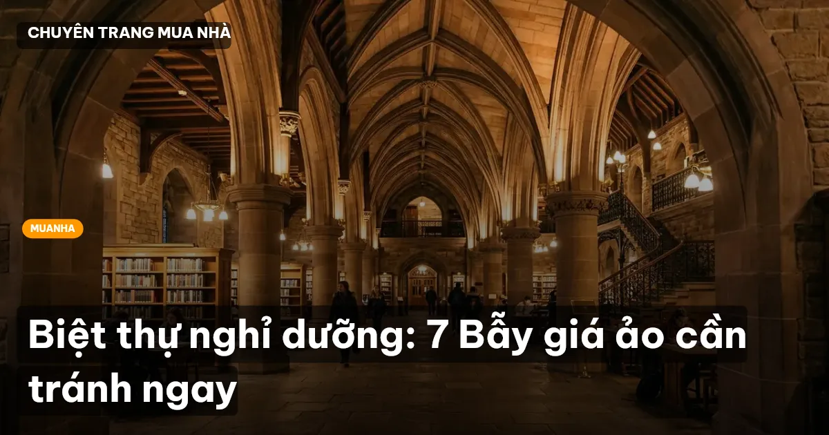 Biệt thự nghỉ dưỡng: 7 Bẫy giá ảo cần tránh ngay