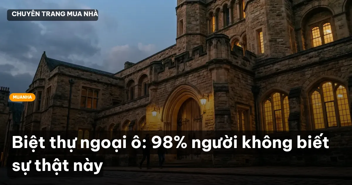 biệt thự ngoại ô