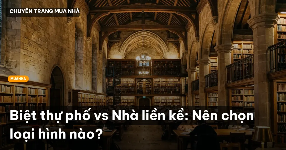 Biệt thự phố vs Nhà liền kề: Nên chọn loại hình nào?
