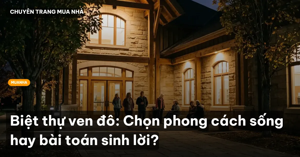 Biệt thự ven đô: Chọn phong cách sống hay bài toán sinh lời?
