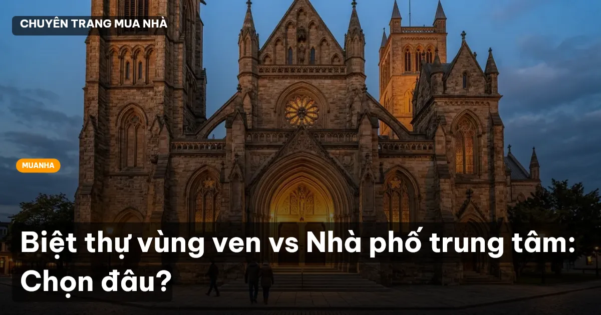 Biệt thự vùng ven vs Nhà phố trung tâm: Chọn đâu?