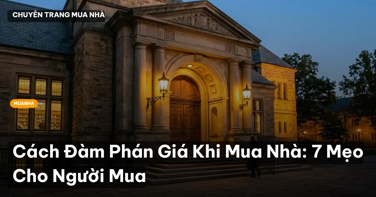 đàm phán giá mua nhà