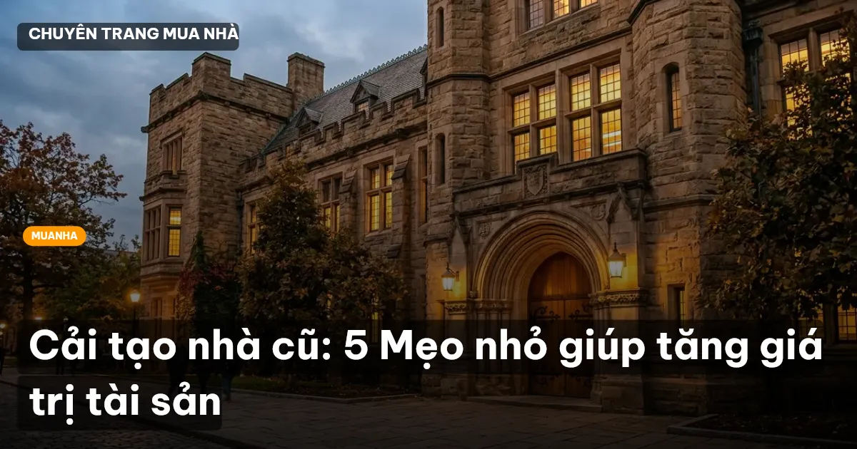 cải tạo nhà cũ