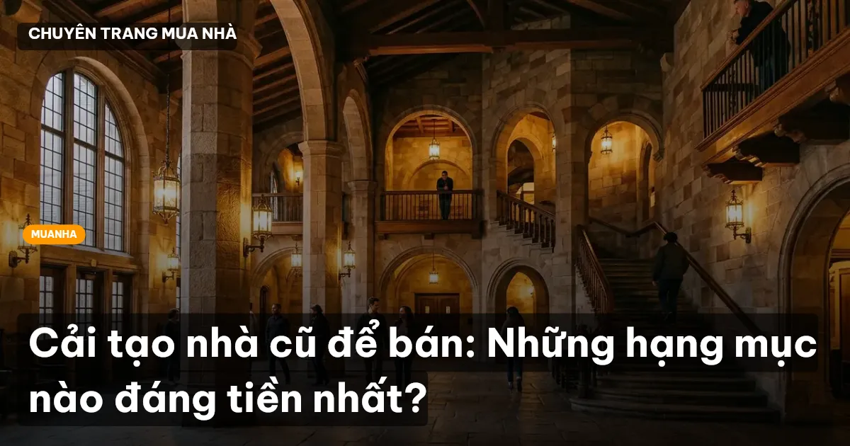 Cải tạo nhà cũ để bán: Những hạng mục nào đáng tiền nhất?