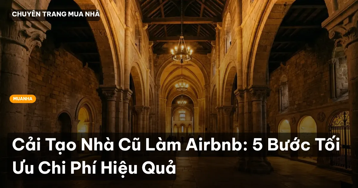 Cải Tạo Nhà Cũ Làm Airbnb: 5 Bước Tối Ưu Chi Phí Hiệu Quả