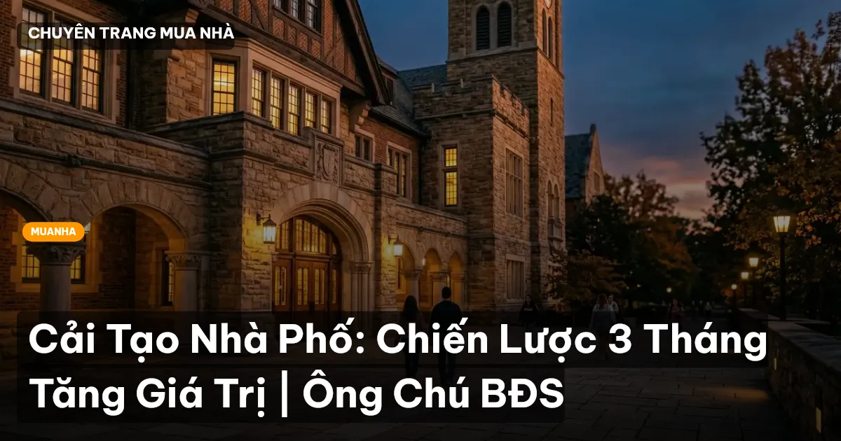 cải tạo nhà phố