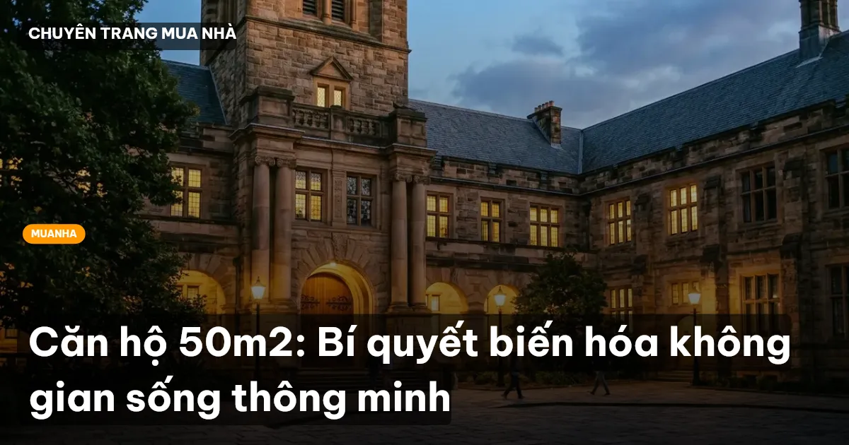 Căn hộ 50m2: Bí quyết biến hóa không gian sống thông minh