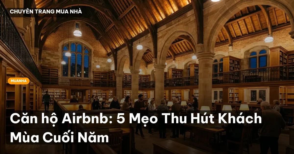 Căn hộ Airbnb: 5 Mẹo Thu Hút Khách Mùa Cuối Năm