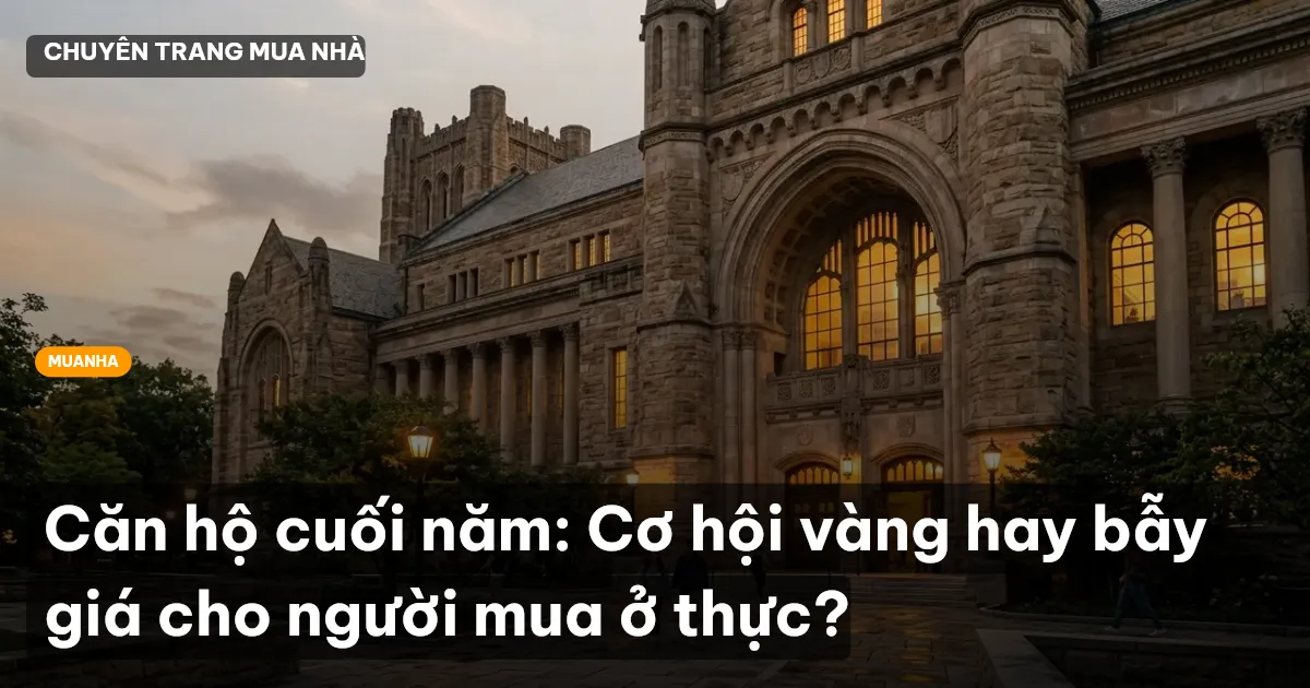Căn hộ cuối năm: Cơ hội vàng hay bẫy giá cho người mua ở thực?
