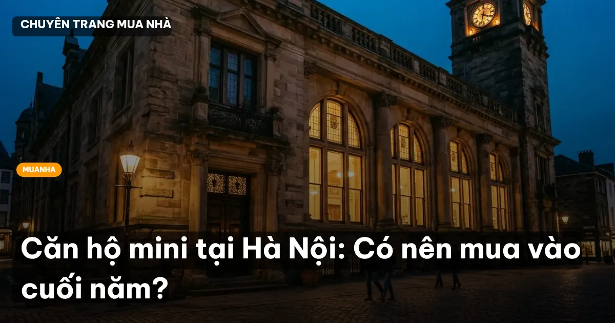 Căn hộ mini tại Hà Nội: Có nên mua vào cuối năm?