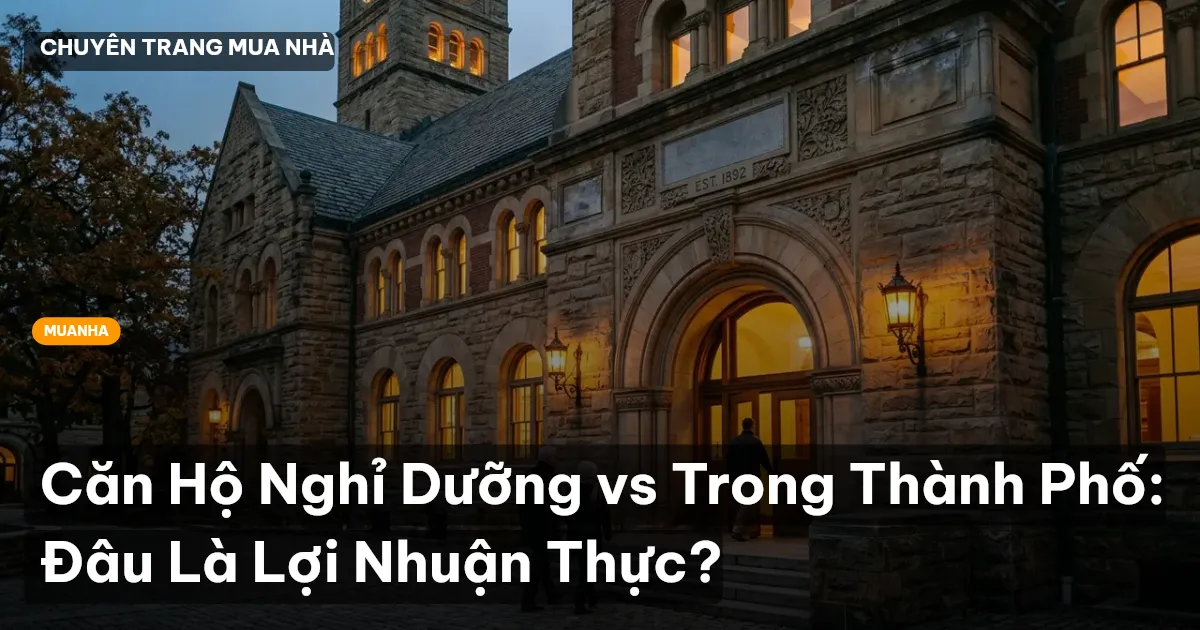 Căn Hộ Nghỉ Dưỡng vs Trong Thành Phố: Đâu Là Lợi Nhuận Thực?