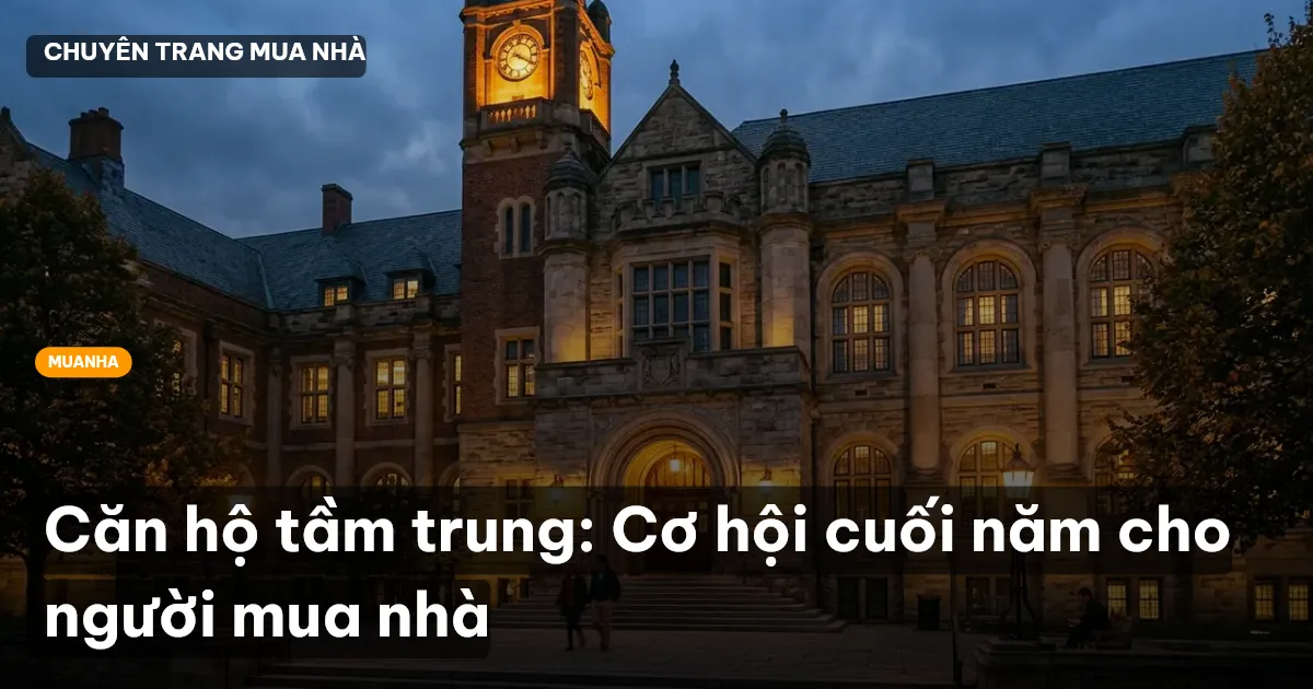Căn hộ tầm trung: Cơ hội cuối năm cho người mua nhà