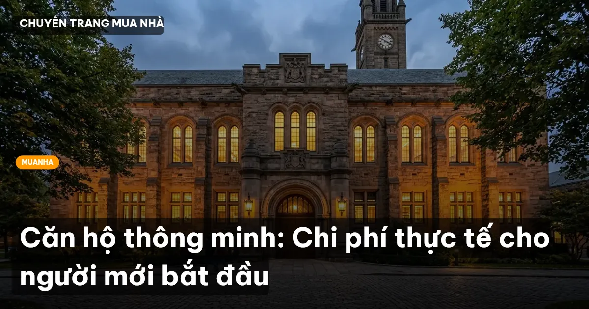 Căn hộ thông minh: Chi phí thực tế cho người mới bắt đầu