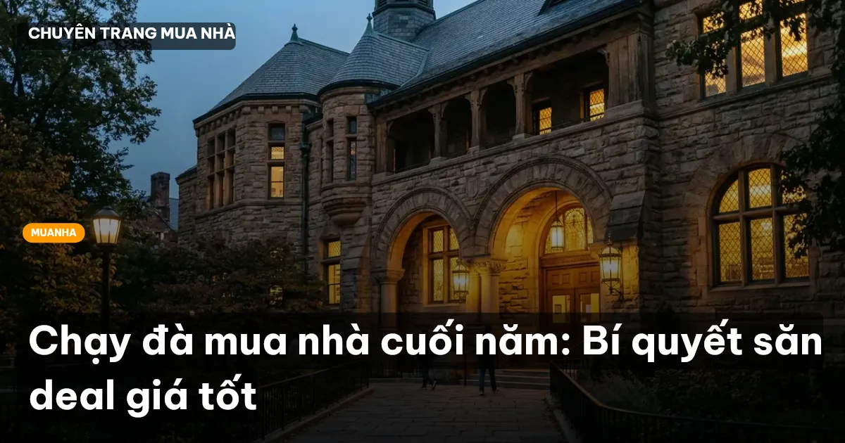 Chạy đà mua nhà cuối năm: Bí quyết săn deal giá tốt