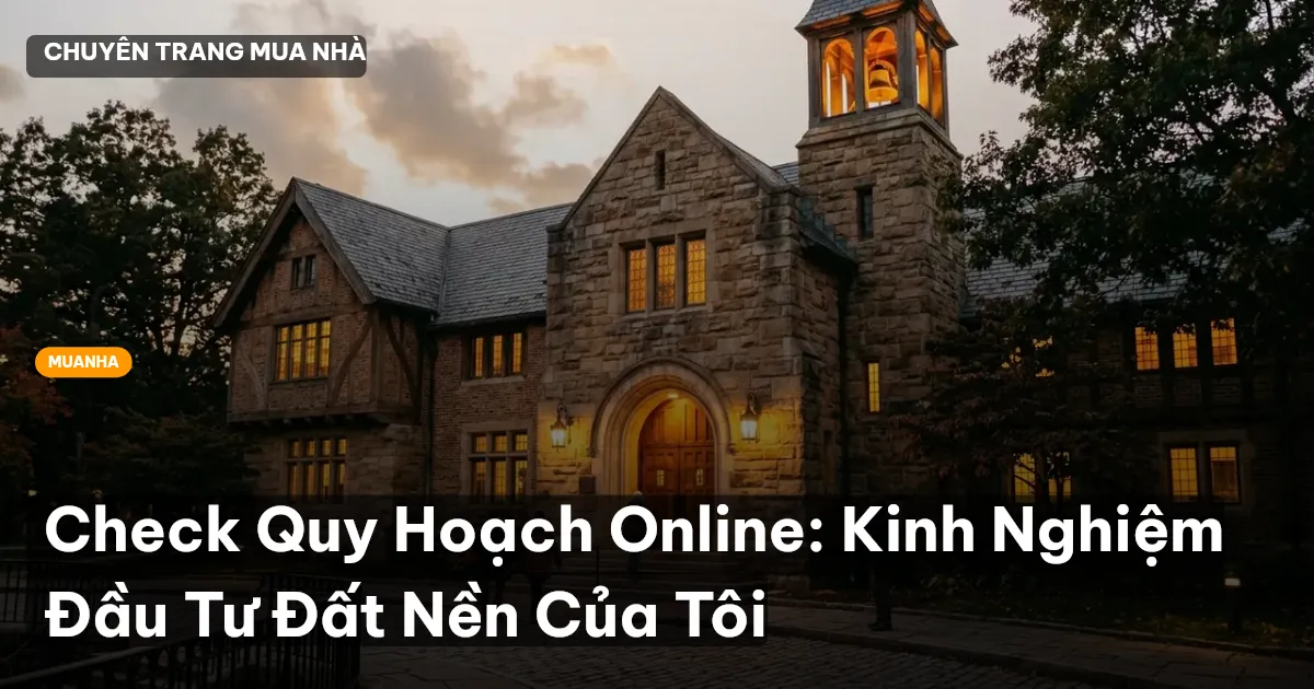 check quy hoạch online