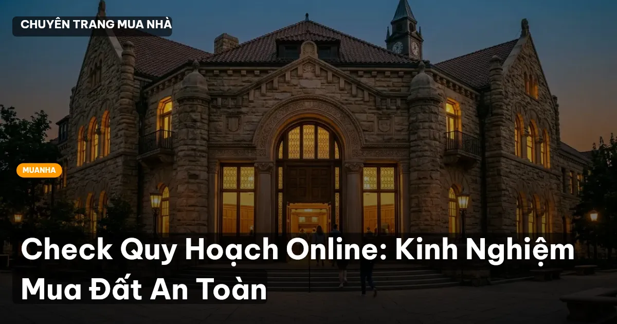 check quy hoạch online