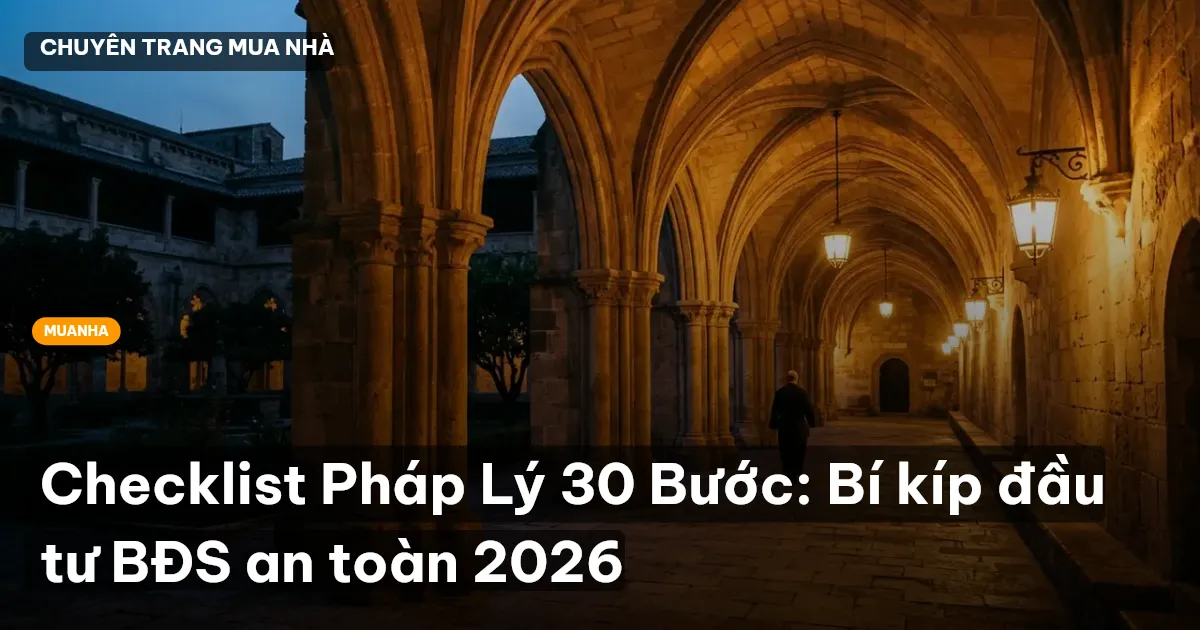 Checklist Pháp Lý 30 Bước: Bí kíp đầu tư BĐS an toàn 2026