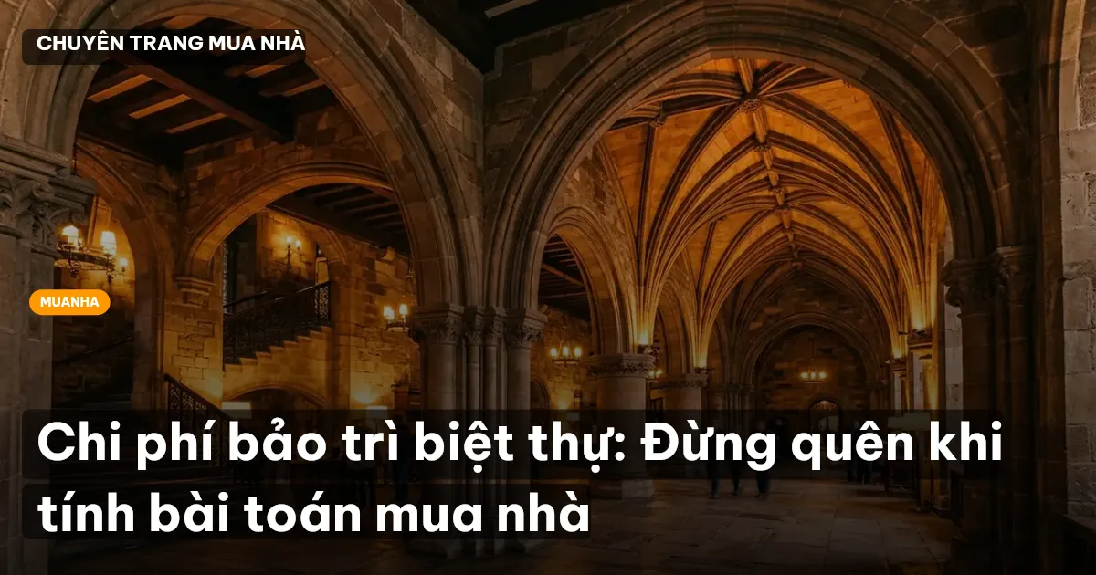chi phí bảo trì biệt thự