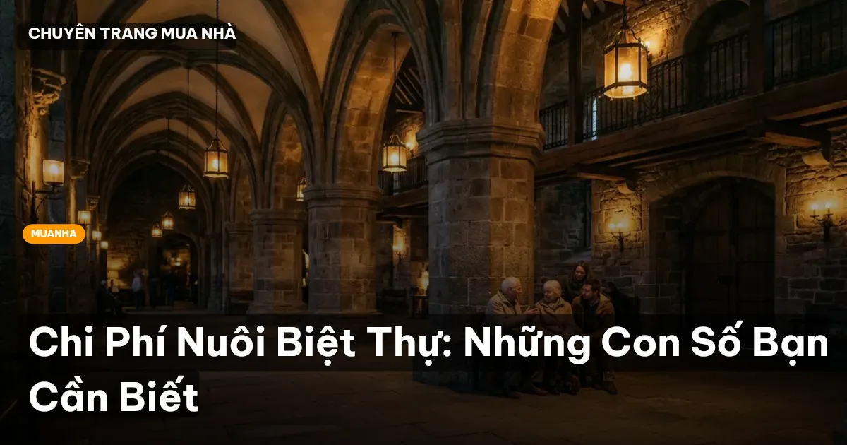 Chi Phí Nuôi Biệt Thự: Những Con Số Bạn Cần Biết