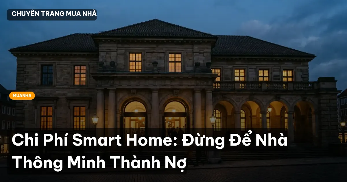 Chi Phí Smart Home: Đừng Để Nhà Thông Minh Thành Nợ