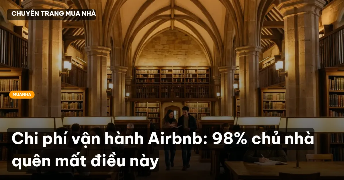 Chi phí vận hành Airbnb: 98% chủ nhà quên mất điều này