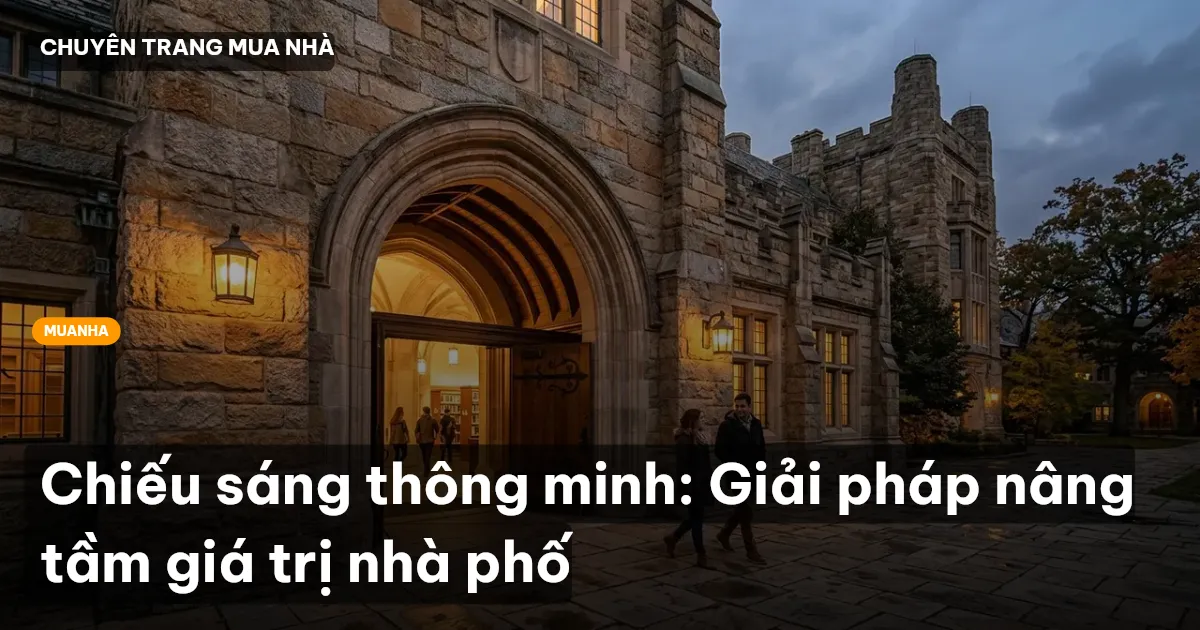 Chiếu sáng thông minh: Giải pháp nâng tầm giá trị nhà phố