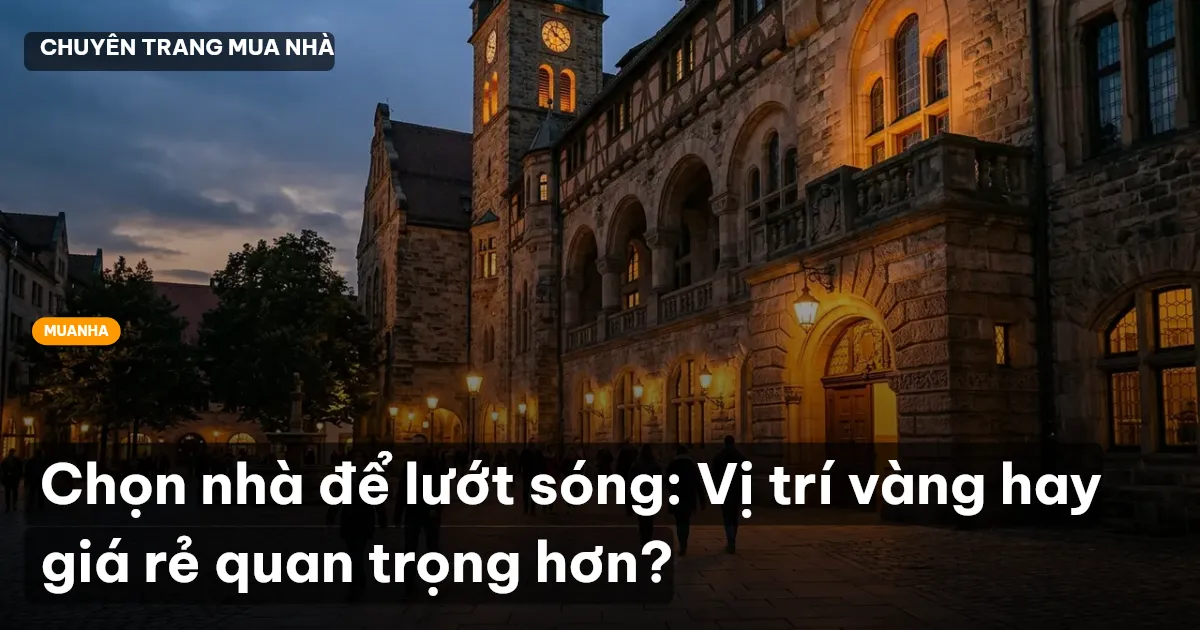 Chọn nhà để lướt sóng: Vị trí vàng hay giá rẻ quan trọng hơn?