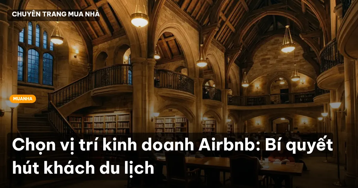 Chọn vị trí kinh doanh Airbnb: Bí quyết hút khách du lịch