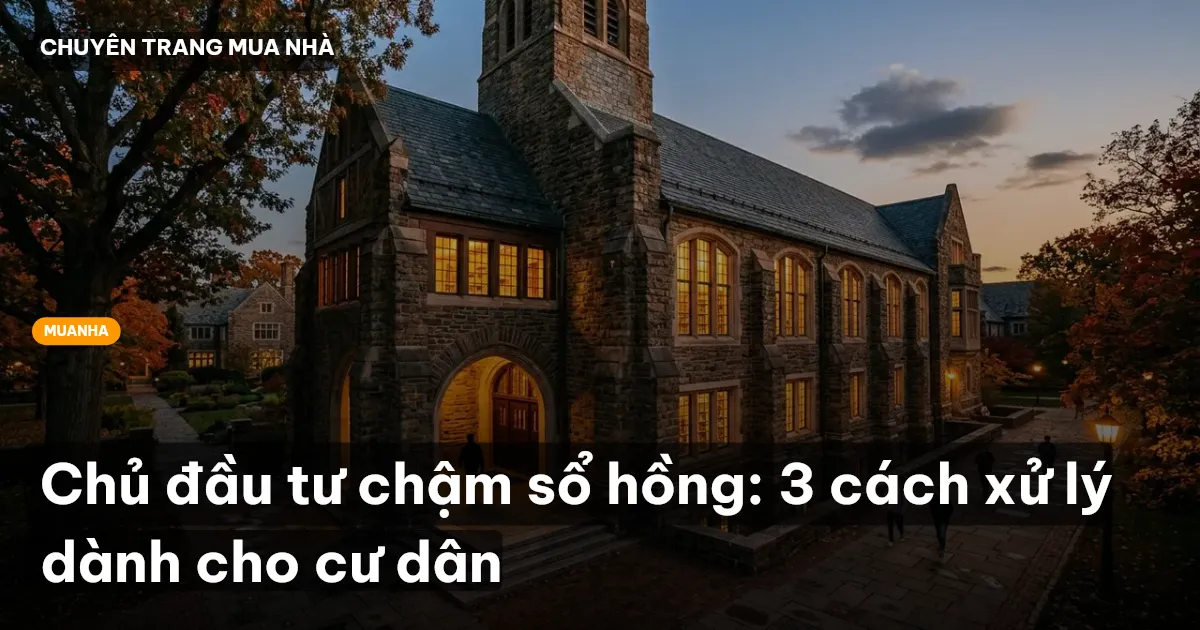 chậm sổ hồng