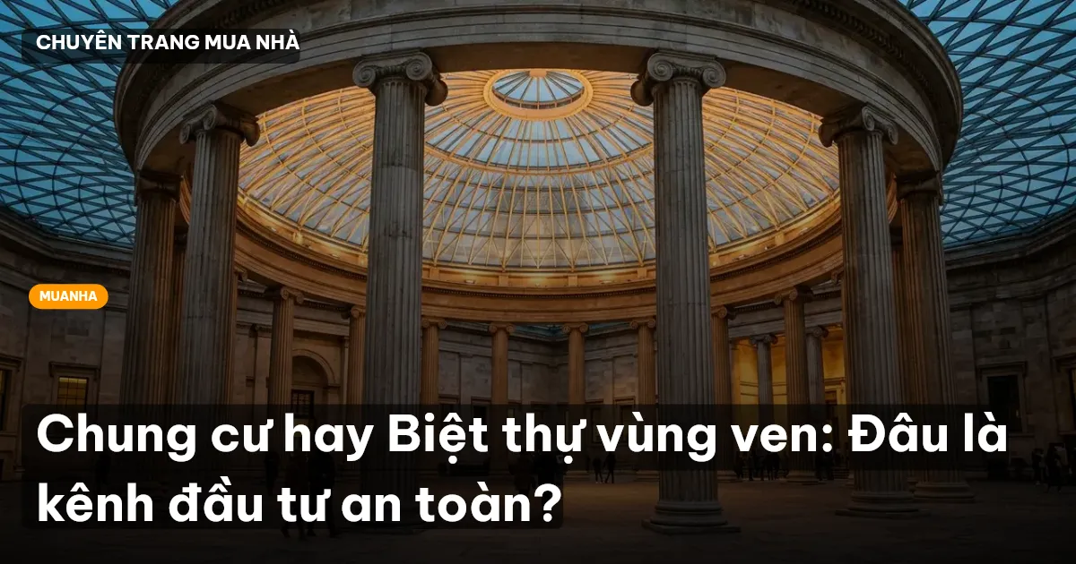 Chung cư hay Biệt thự vùng ven: Đâu là kênh đầu tư an toàn?