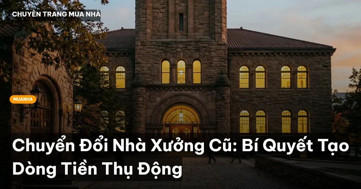 Chuyển Đổi Nhà Xưởng Cũ: Bí Quyết Tạo Dòng Tiền Thụ Động