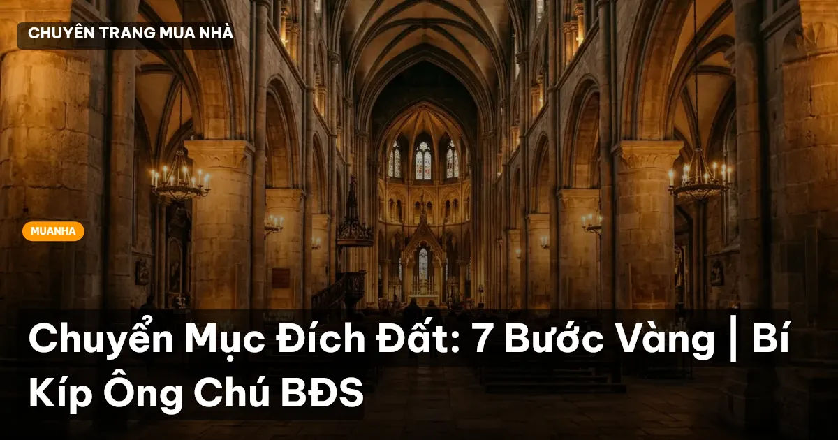 Chuyển Mục Đích Đất: 7 Bước Vàng | Bí Kíp Ông Chú BĐS