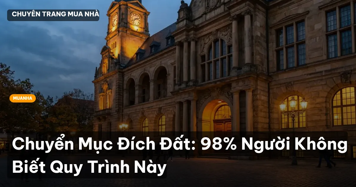 chuyển mục đích sử dụng đất
