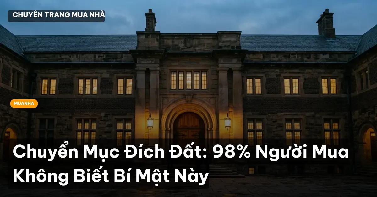 chuyển mục đích sử dụng đất