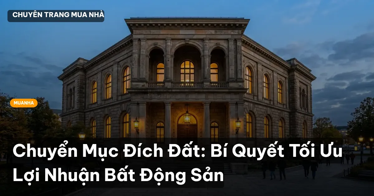 Chuyển Mục Đích Đất: Bí Quyết Tối Ưu Lợi Nhuận Bất Động Sản