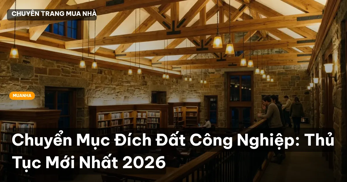 Chuyển Mục Đích Đất Công Nghiệp: Thủ Tục Mới Nhất 2026