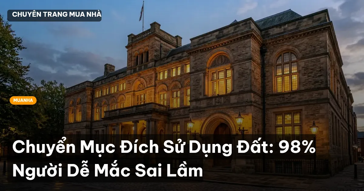 Chuyển Mục Đích Sử Dụng Đất: 98% Người Dễ Mắc Sai Lầm