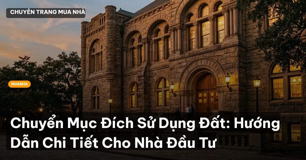 Chuyển Mục Đích Sử Dụng Đất: Hướng Dẫn Chi Tiết Cho Nhà Đầu Tư