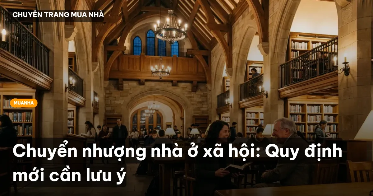 Chuyển nhượng nhà ở xã hội: Quy định mới cần lưu ý