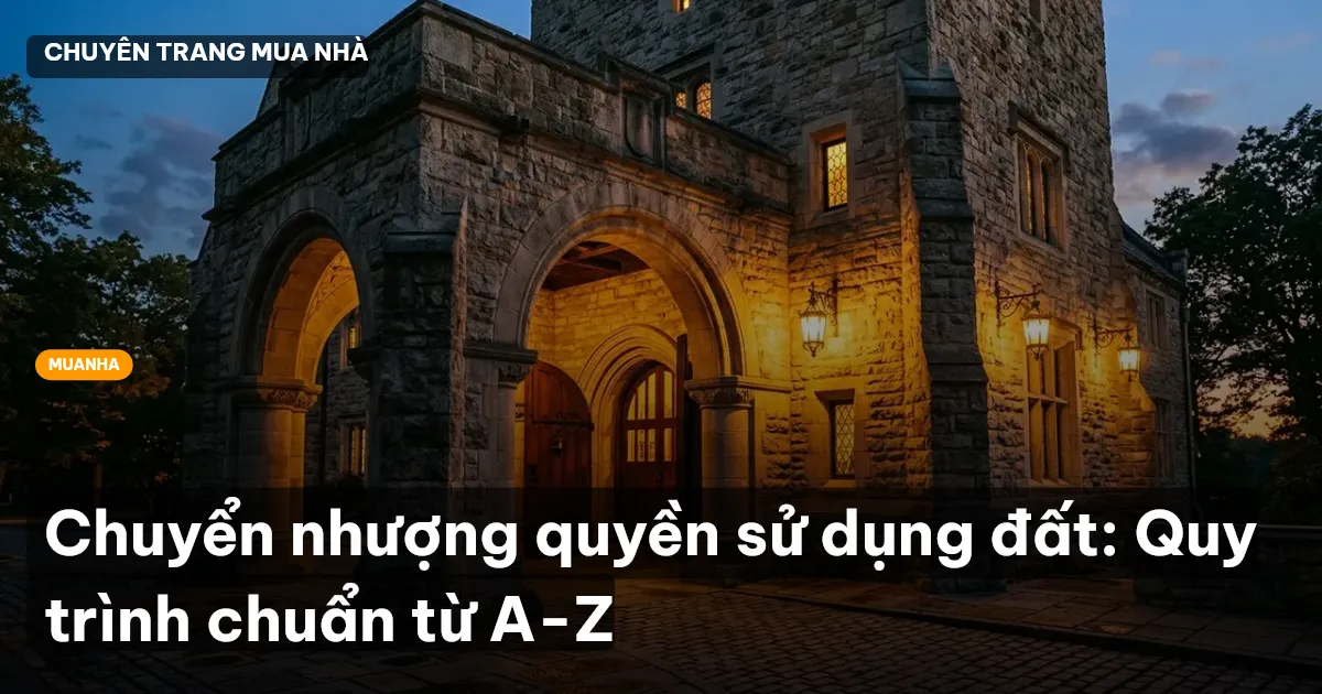 Chuyển nhượng quyền sử dụng đất: Quy trình chuẩn từ A-Z