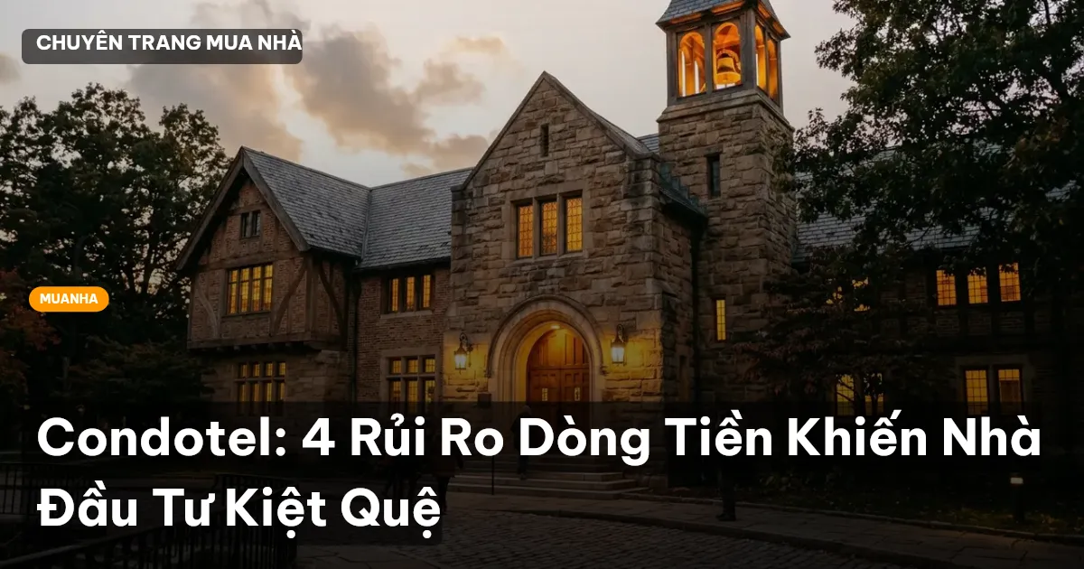 Condotel: 4 Rủi Ro Dòng Tiền Khiến Nhà Đầu Tư Kiệt Quệ