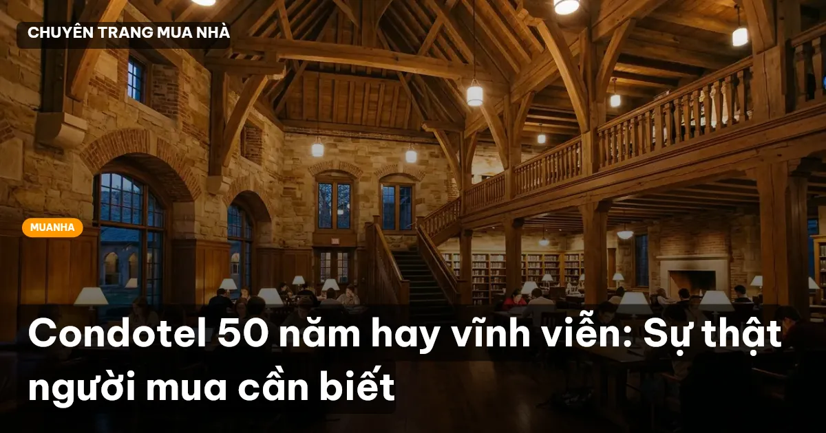Condotel 50 năm hay vĩnh viễn: Sự thật người mua cần biết