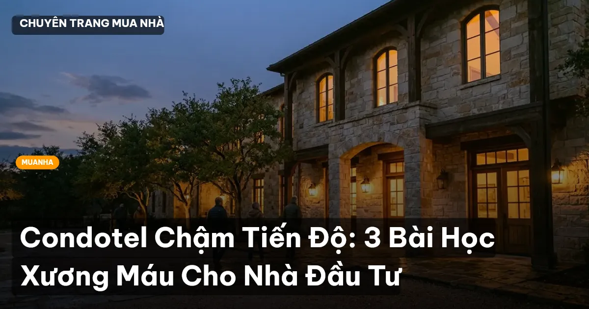 condotel chậm tiến độ