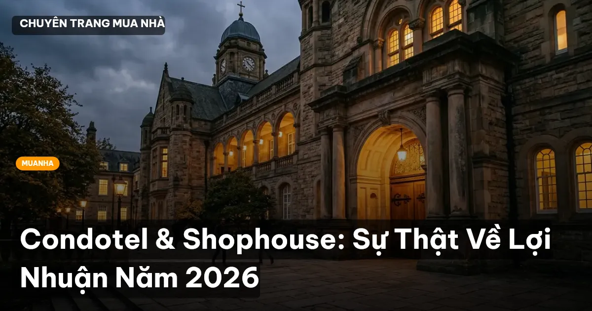 Condotel & Shophouse: Sự Thật Về Lợi Nhuận Năm 2026