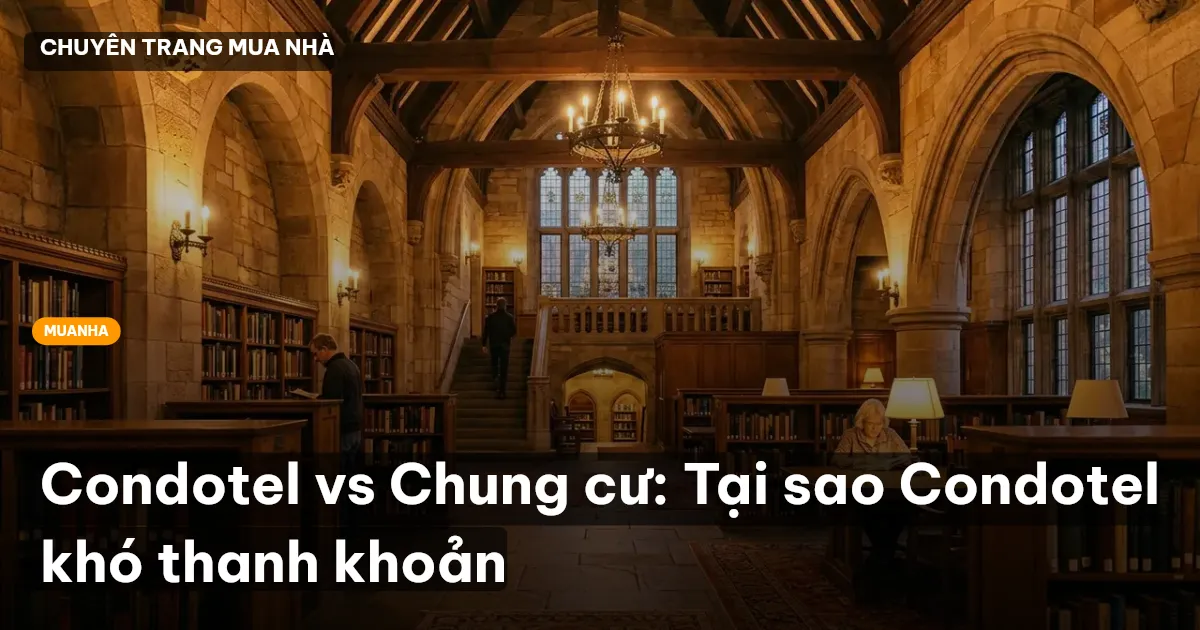Condotel vs Chung cư: Tại sao Condotel khó thanh khoản