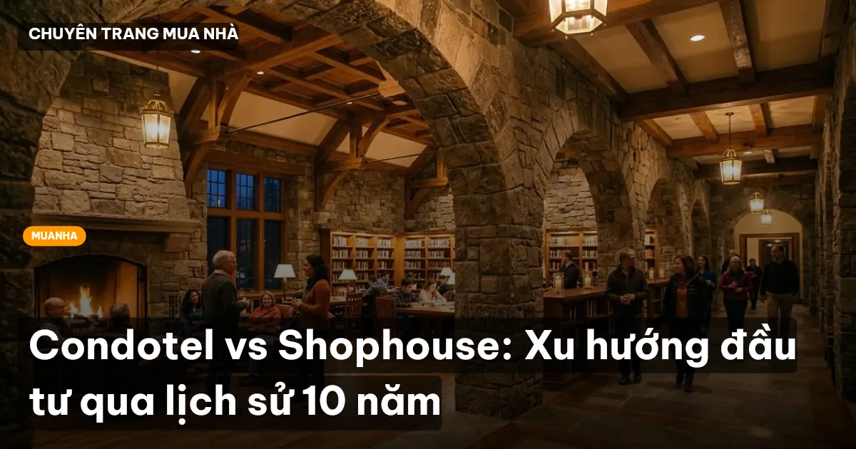 Condotel vs Shophouse: Xu hướng đầu tư qua lịch sử 10 năm