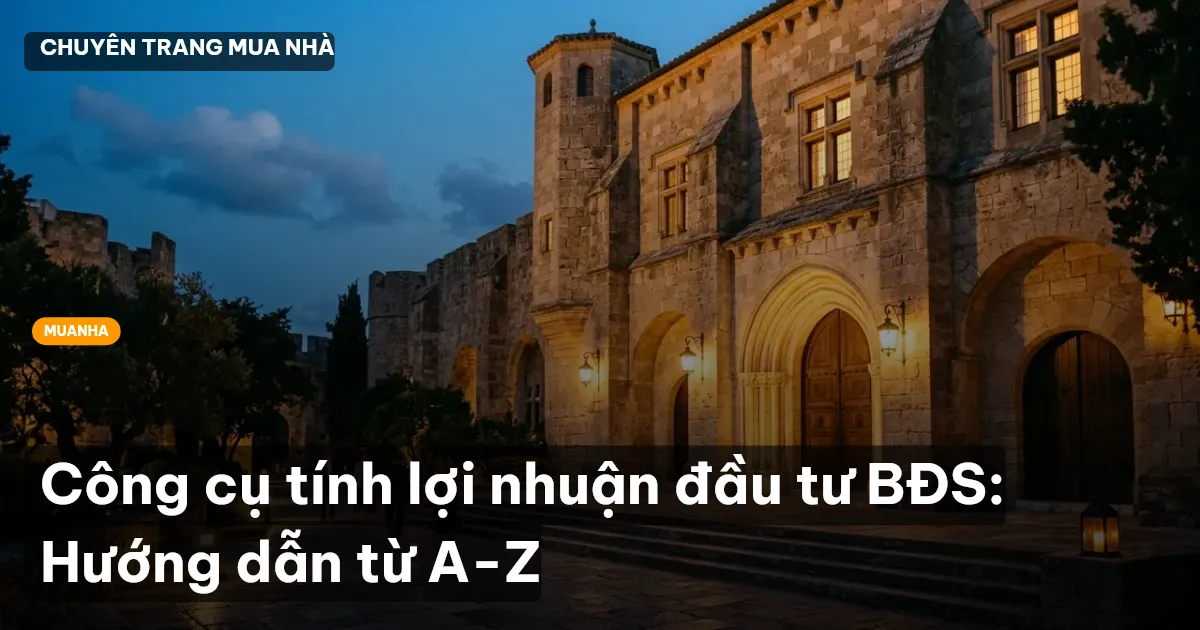 Công cụ tính lợi nhuận đầu tư BĐS: Hướng dẫn từ A-Z