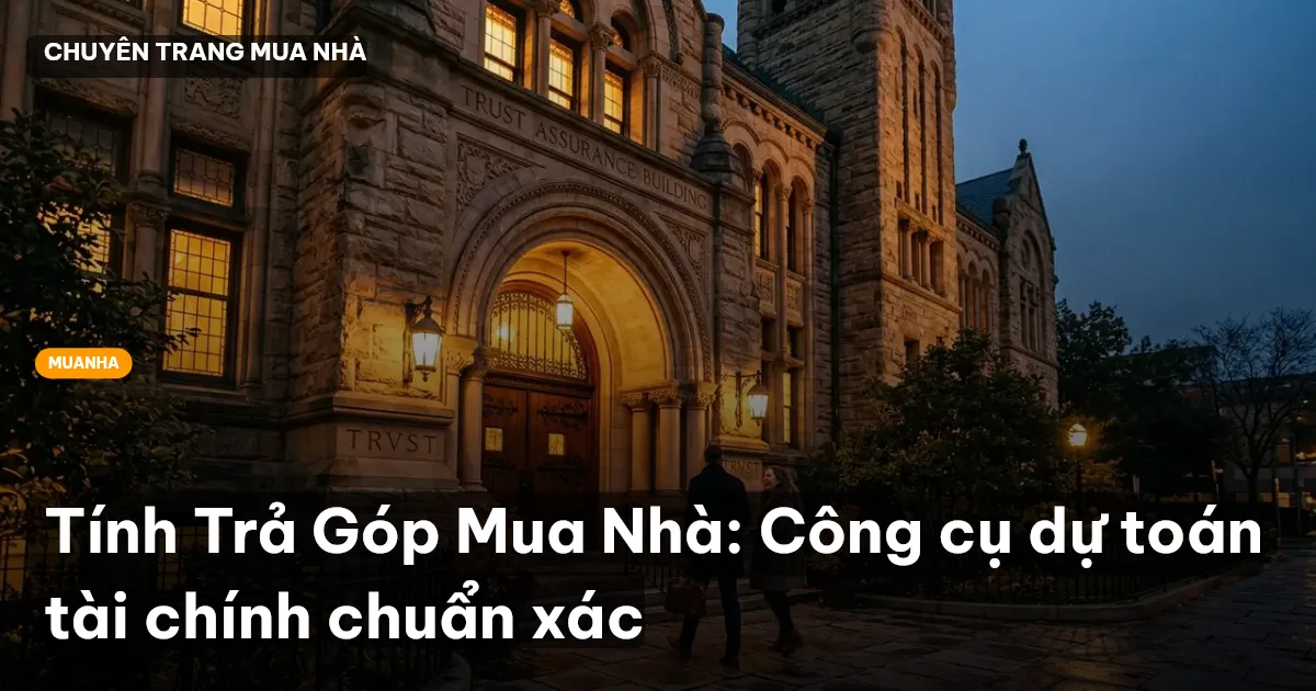 Tính Trả Góp Mua Nhà: Công cụ dự toán tài chính chuẩn xác